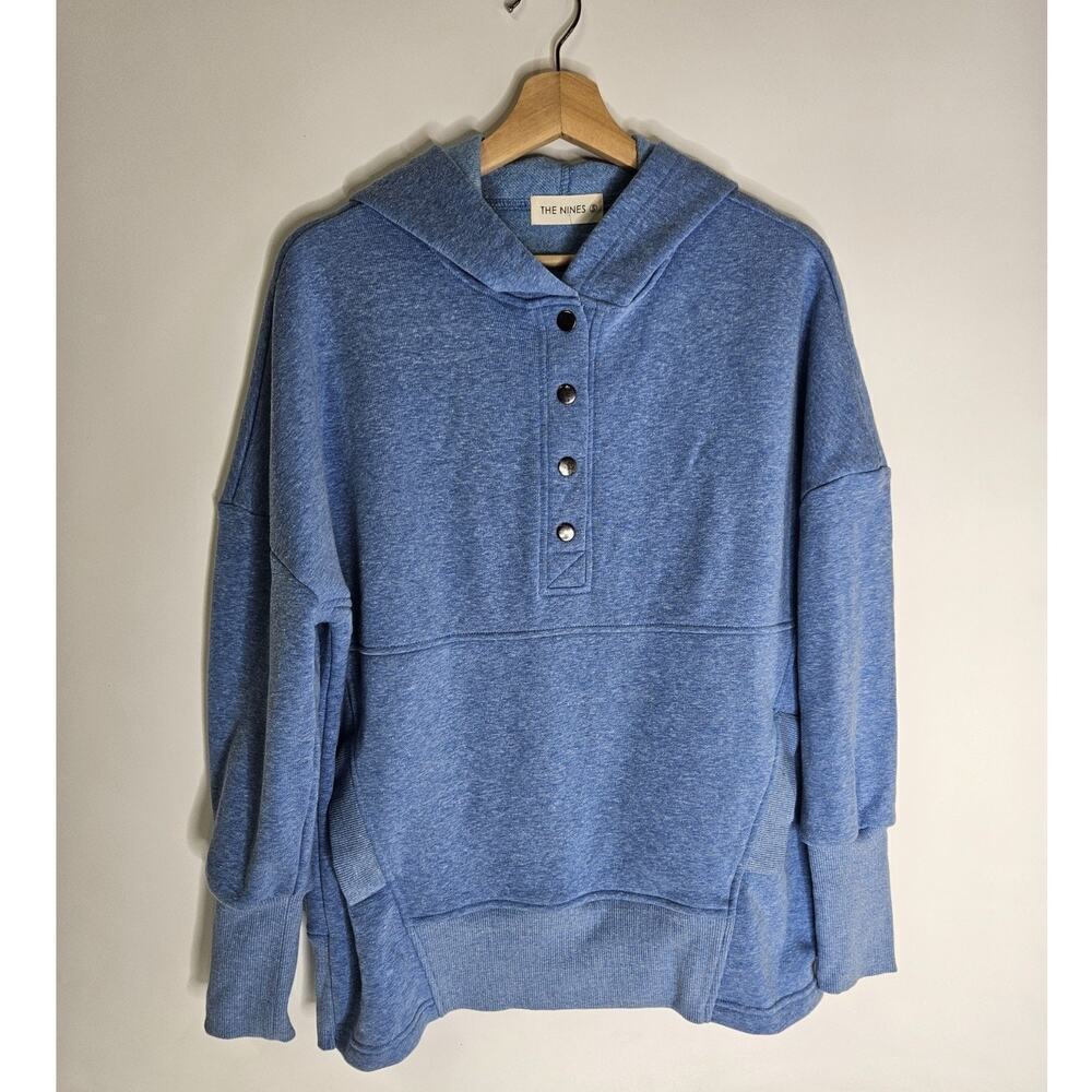 The Nines Half Zip Hoodie Women's Small Blue NWT
